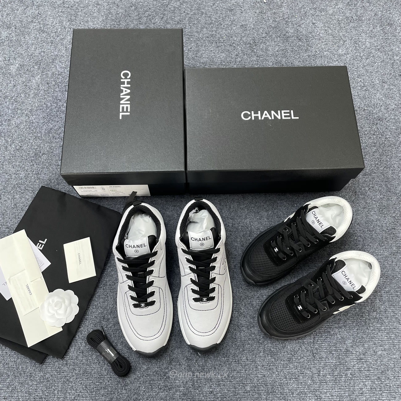 Chanel Low Top Trainer Black White G38299 Y55720 K3845 (4) - newkick.cc